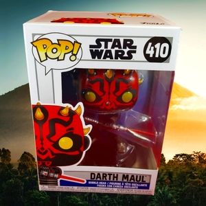 Star Wars Darth maul Funko # 410 (nib) with pop protector
